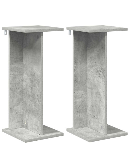 Supporto per piante 2 pcs Grigio Cemento 25 x 25,5 x 60,5 cm