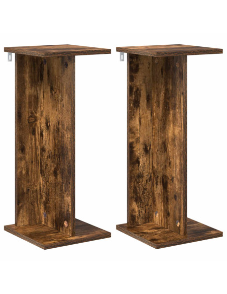 Supporto per piante 2 pcs Quercia Affumicata