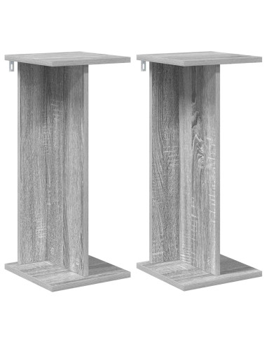 Supporto per piante 2 pcs Sonoma grigia 25 x 25,5 x 60,5 cm