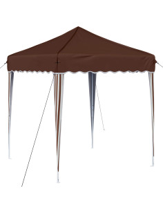 Tenda per feste a pop-up Marrone 195 x 195 x 245 cm 2