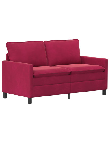 Set di divani 2 pcs Rosso Vino Velluto