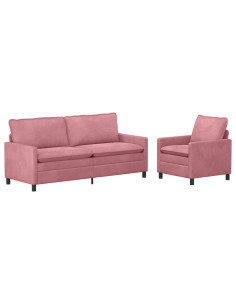 Set di divani 2 pcs Rosa Velluto 2