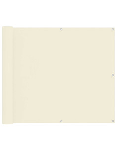 Schermo da balcone Crema 100 x 500 cm Tessuto Oxford 2