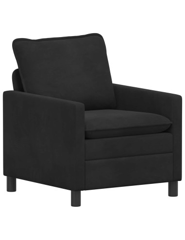Set di divani 2 pcs Nero Velluto