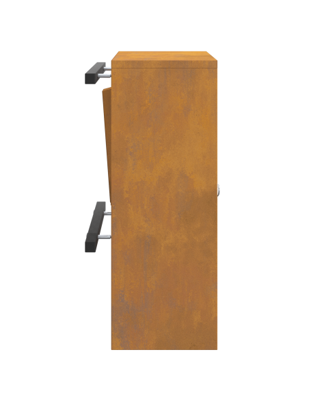 cassetta postalepastkastei con porta Ruggine 30 x 20 x 55 cm