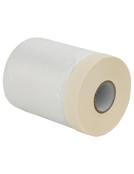 Telo per Polvere con Nastro Adesivo 12 pcs 55 x 3300 cm HDPE