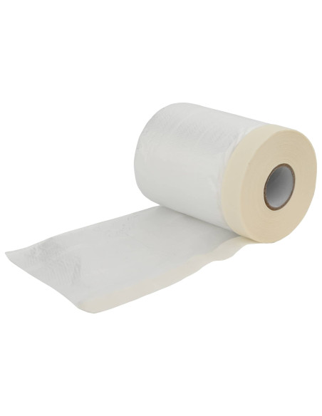 Telo per Polvere con Nastro Adesivo 12 pcs 55 x 3300 cm HDPE