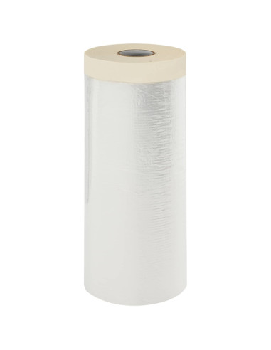 Telo per Polvere con Nastro Adesivo 12 pcs 140 x 3300 cm HDPE