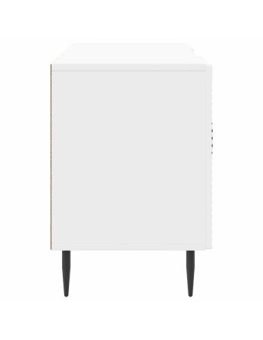Mobile TV Bianco Lucido 102 x 34,5 x 50 cm Legno ingegnerizzato