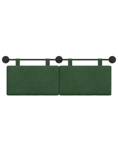 Testata appesa Verde Giungla 150 x 55 x 5 cm Tessuto in Cords