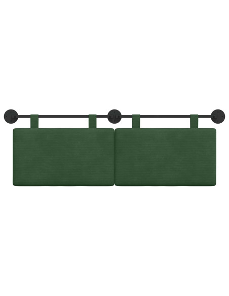 Testata appesa Verde Giungla 150 x 55 x 5 cm Tessuto in Cords