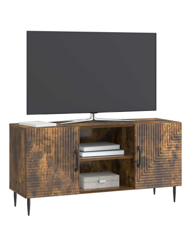Mobile TV Rovere Fumo 102 x 34,5 x 50 cm Legno ingegnerizzato