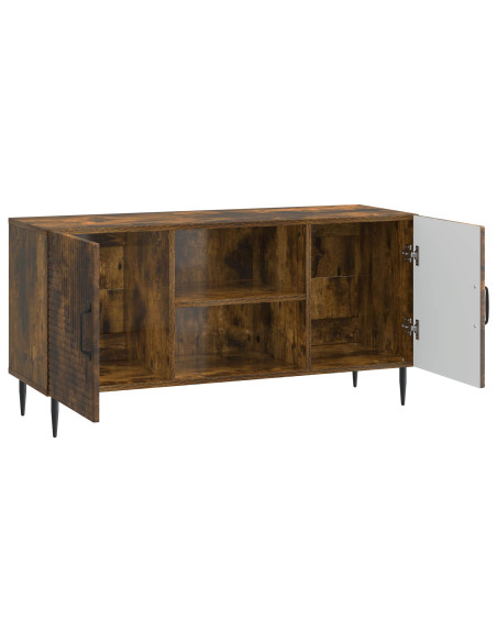 Mobile TV Rovere Fumo 102 x 34,5 x 50 cm Legno ingegnerizzato