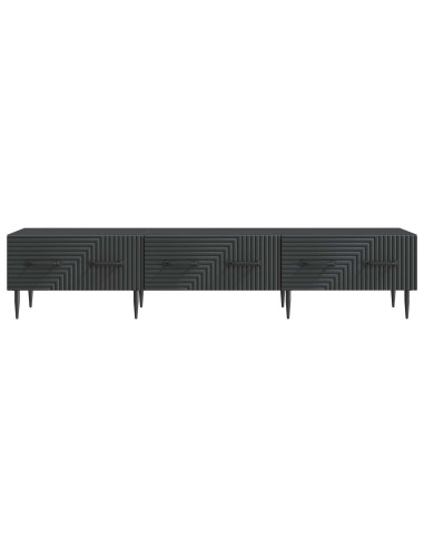 Mobile TV Nero 147 x 34,5 x 30 cm Legno ingegnerizzato