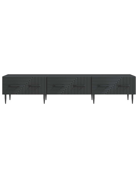 Mobile TV Nero 147 x 34,5 x 30 cm Legno ingegnerizzato