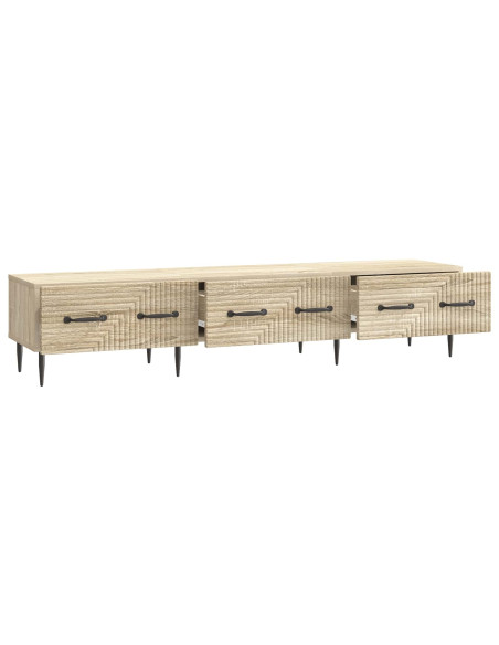Mobile TV Rovere Sonoma 147 x 34,5 x 30 cm Legno ingegnerizzato