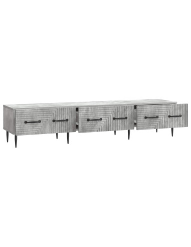Mobile TV con cassetto Grigio Cemento 147 x 34,5 x 30 cm