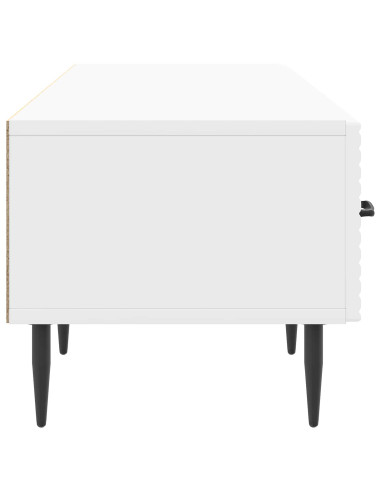 Mobile TV Bianco Lucido 147 x 34,5 x 30 cm Legno ingegnerizzato