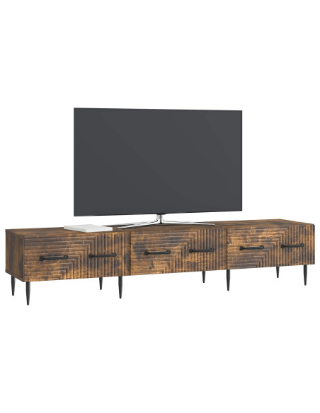 Mobile TV Rovere Fumo 147 x 34,5 x 30 cm Legno ingegnerizzato