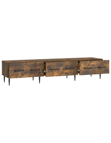 Mobile TV Rovere Fumo 147 x 34,5 x 30 cm Legno ingegnerizzato