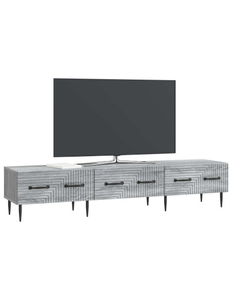 Mobile TV Grigio Sonoma 147 x 34,5 x 30 cm Legno ingegnerizzato