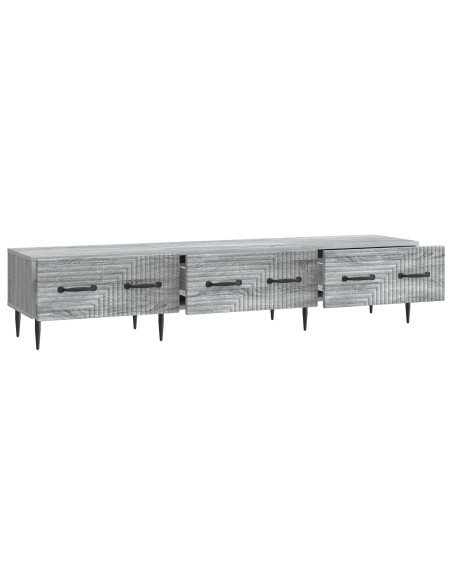 Mobile TV Grigio Sonoma 147 x 34,5 x 30 cm Legno ingegnerizzato
