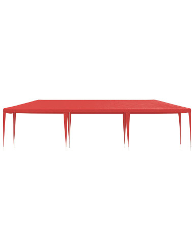 Tenda Party Rosso 900 x 300 x 255 cm PE e Acciaio