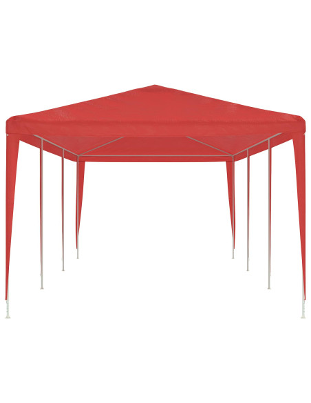 Tenda Party Rosso 900 x 300 x 255 cm PE e Acciaio
