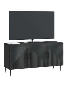 Mobile TV Nero 99 x 34,5 x 50 cm Legno ingegnerizzato 2