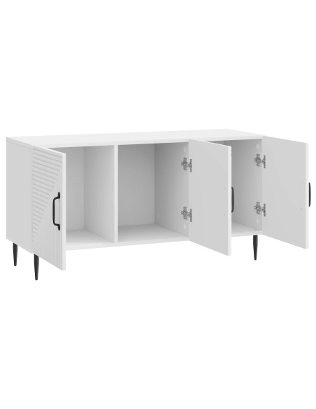 Mobile TV Bianco Lucido 99 x 34,5 x 50 cm Legno ingegnerizzato