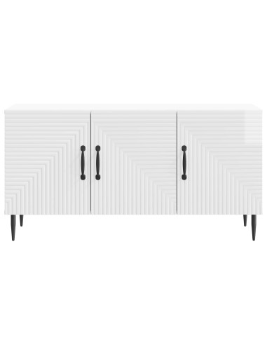 Mobile TV Bianco Lucido 99 x 34,5 x 50 cm Legno ingegnerizzato