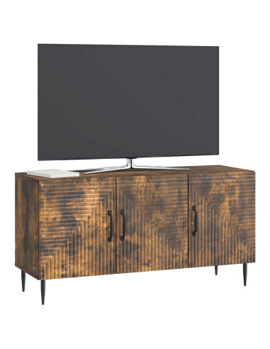 Mobile TV Rovere Fumo 99 x 34,5 x 50 cm Legno ingegnerizzato