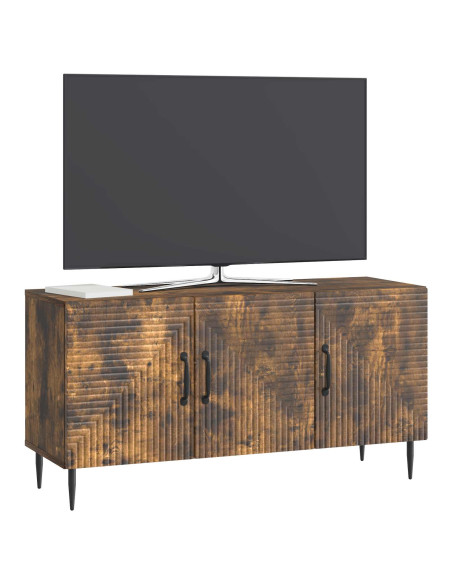 Mobile TV Rovere Fumo 99 x 34,5 x 50 cm Legno ingegnerizzato
