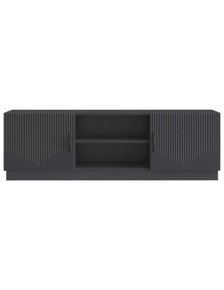 Mobile TV Nero 150 x 31 x 47 cm Legno ingegnerizzato