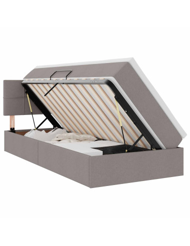 Letto con contenitore e LED con led Talpa 100 x 200 cm Tessuto