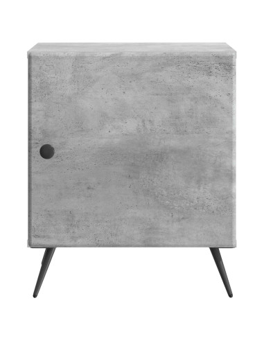 Armadio da Notte Grigio Cemento 43 x 34,5 x 50 cm