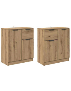 Sideboards 2 pcs Rovere artigianale 60 x 30 x 70 cm 2