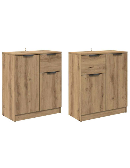 Sideboards 2 pcs Rovere artigianale 60 x 30 x 70 cm