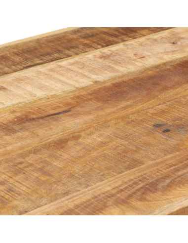Tavolo da Pranzo 120x60x75 cm in Legno Massello di Mango Grezzo