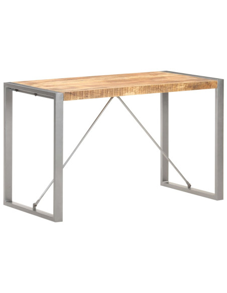 Tavolo da Pranzo 120x60x75 cm in Legno Massello di Mango Grezzo