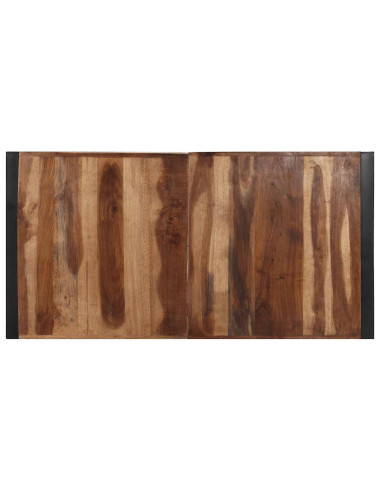 Tavolino 140x70x40 cm in Legno Massello con Finitura Sheesham