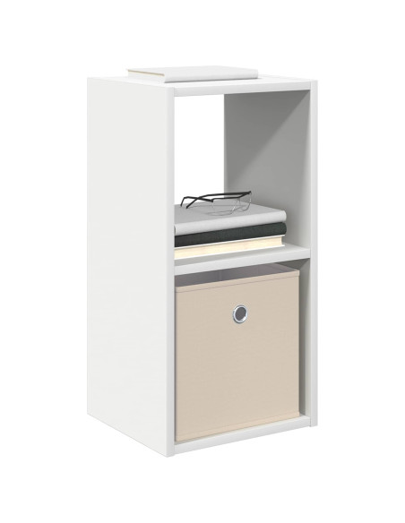 Comodino 2 pcs Bianco 30,5 x 27 x 59,5 cm Legno multistrato