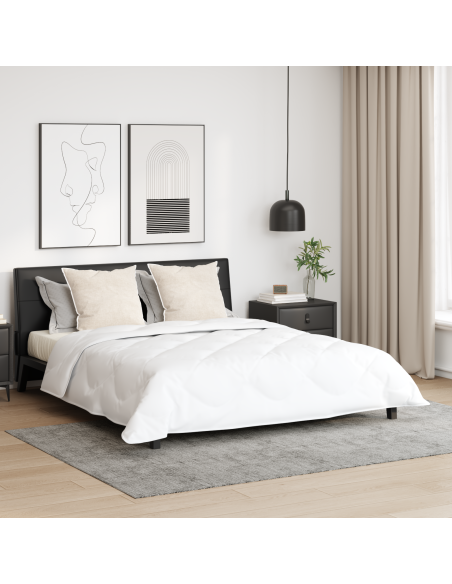 Piumone con cuscino 3 pcs Bianco Microfibra