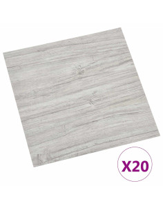 Plance per Pavimentazione Autoadesiva 30,5 x 30,5 cm 20 pcs PVC 2