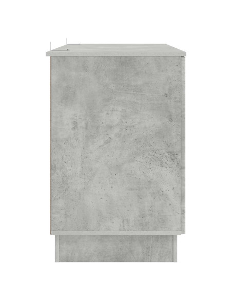 Scrivania con lo scaffale Grigio Cemento 142,5 x 50 x 75 cm