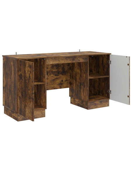 Scrivania Rovere Fumo 142,5 x 50 x 75 cm Legno ingegnerizzato