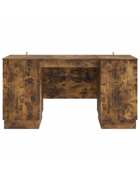 Scrivania Rovere Fumo 142,5 x 50 x 75 cm Legno ingegnerizzato