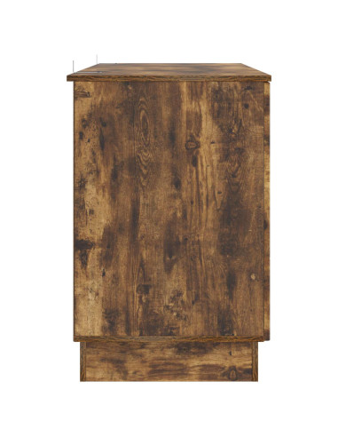 Scrivania Rovere Fumo 142,5 x 50 x 75 cm Legno ingegnerizzato