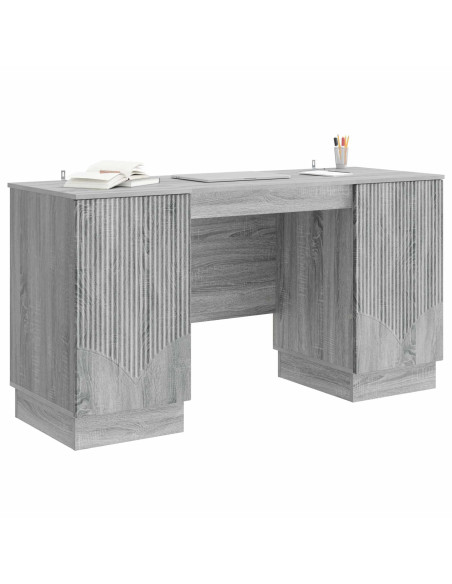 Scrivania Grigio Sonoma 142,5 x 50 x 75 cm Legno ingegnerizzato