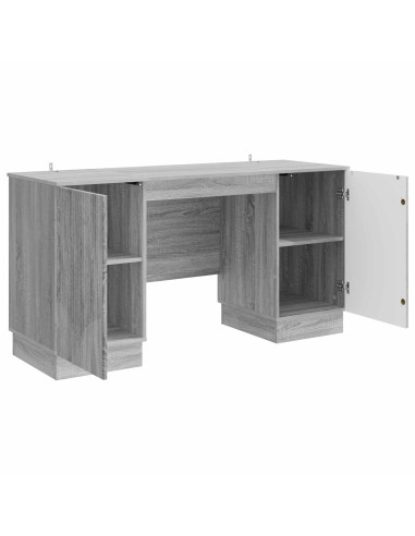 Scrivania Grigio Sonoma 142,5 x 50 x 75 cm Legno ingegnerizzato
